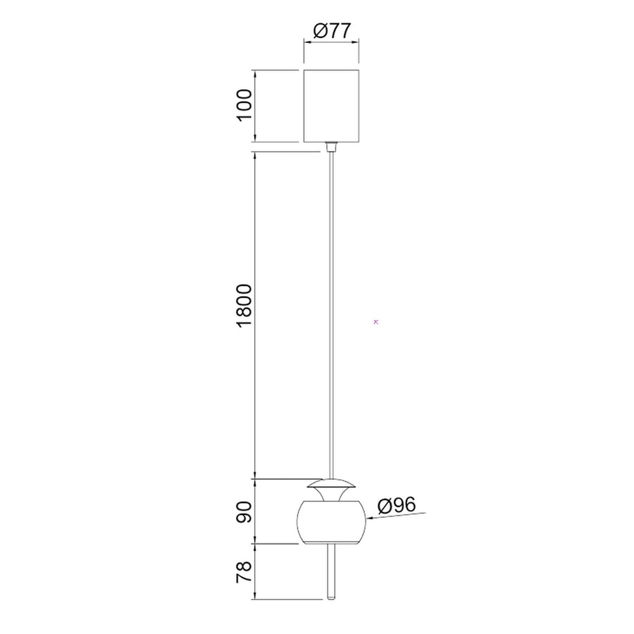 Suspension LED Roller, H 26 à 210 cm