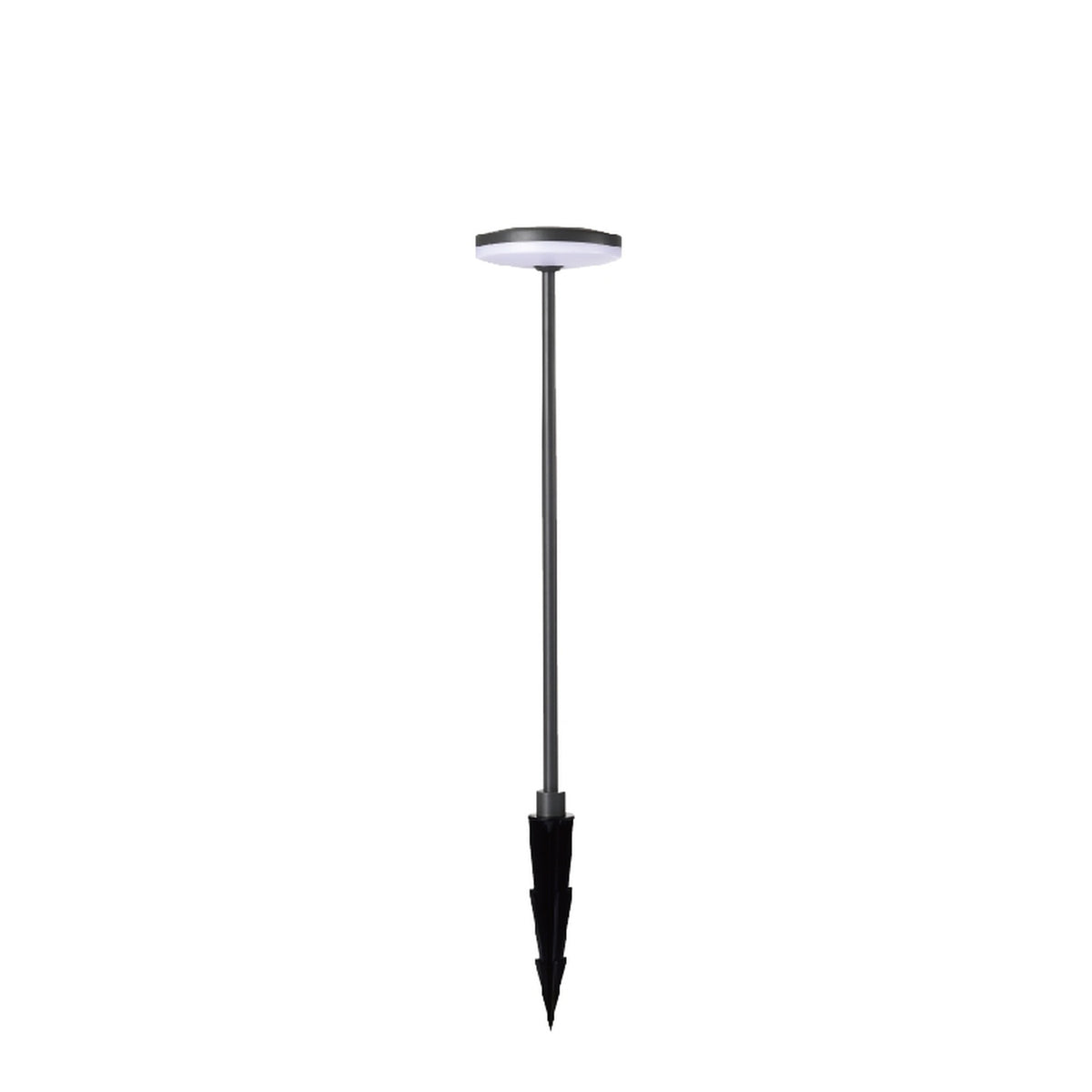 Borne extérieure LED Akita noire, IP54, H 60 cm