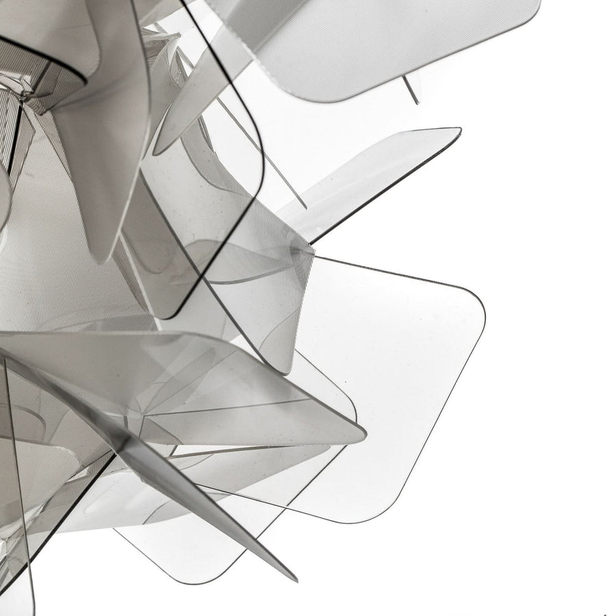 Applique murale Clizia, gris fumée, 2 lumières, Ø 53 cm