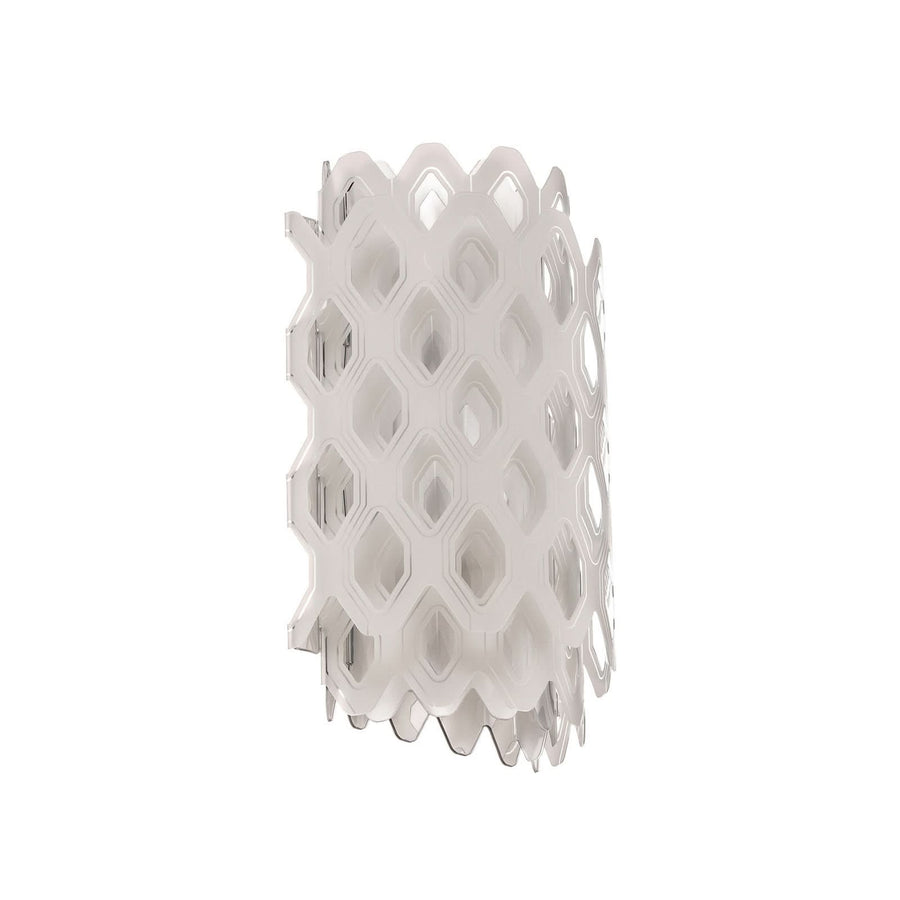 Applique murale Charlotte, blanc, hauteur 32 cm