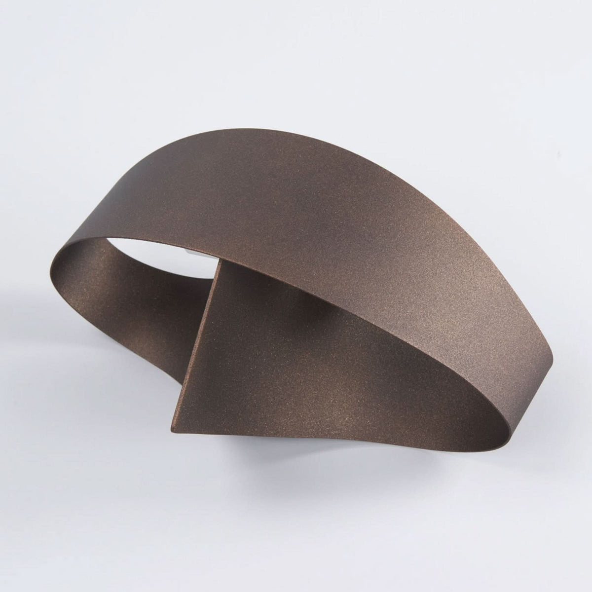 Applique murale Scudo en acier, bronze, 2 lumières, hauteur 16 cm