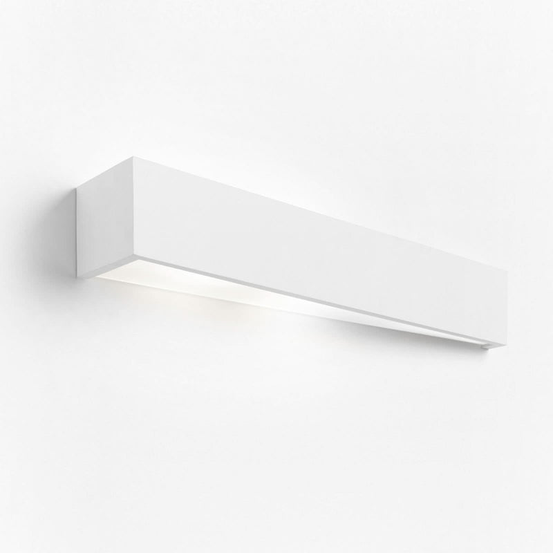 Applique murale Teos en plâtre, blanc, 3 lumières, hauteur 7,5 cm