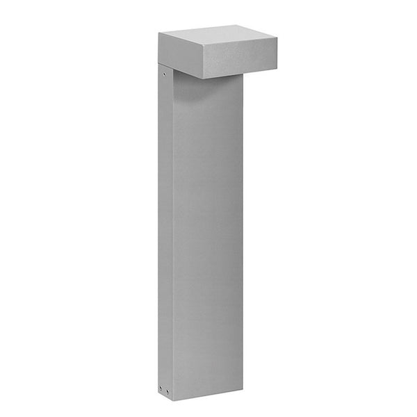 Borne lumineuse d'extérieur LED Mimik 10 Post en verre, gris métallisé, hauteur 65,3 cm, IP65, 4000 K