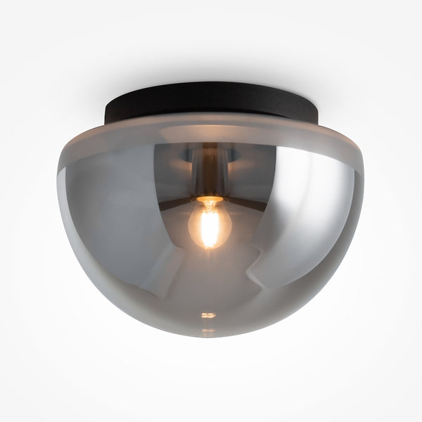 Glassy black ceiling light