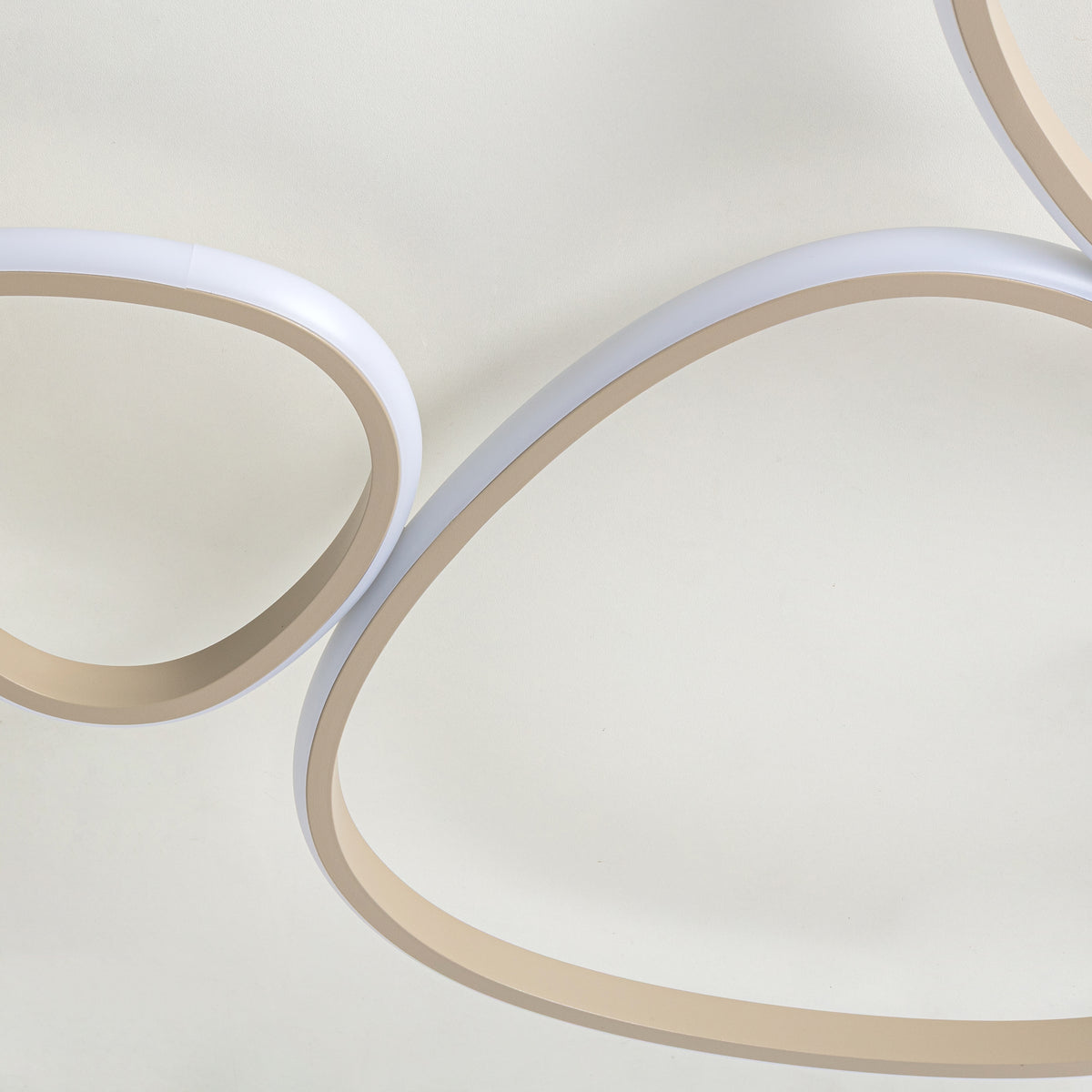 Plafonnier Huron beige, L 52 cm