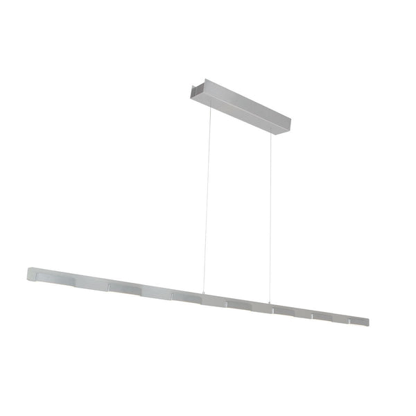 Silver block pendant light