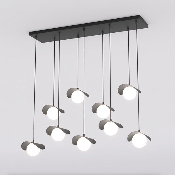Ritual 9-light black pendant lamp