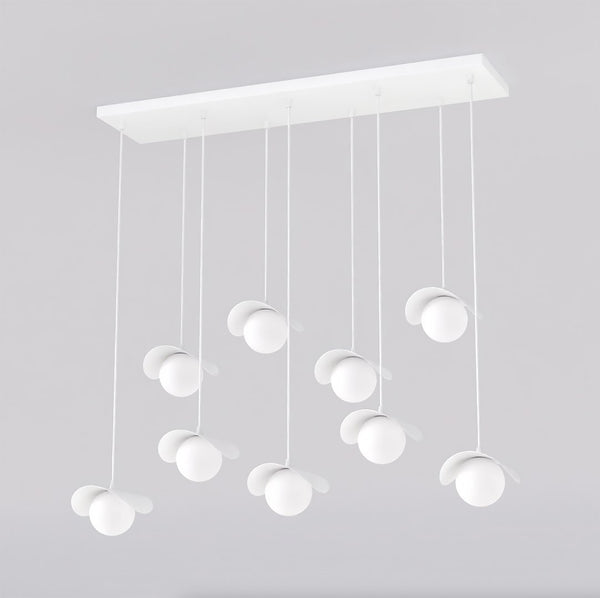 Ritual 9-light white pendant light