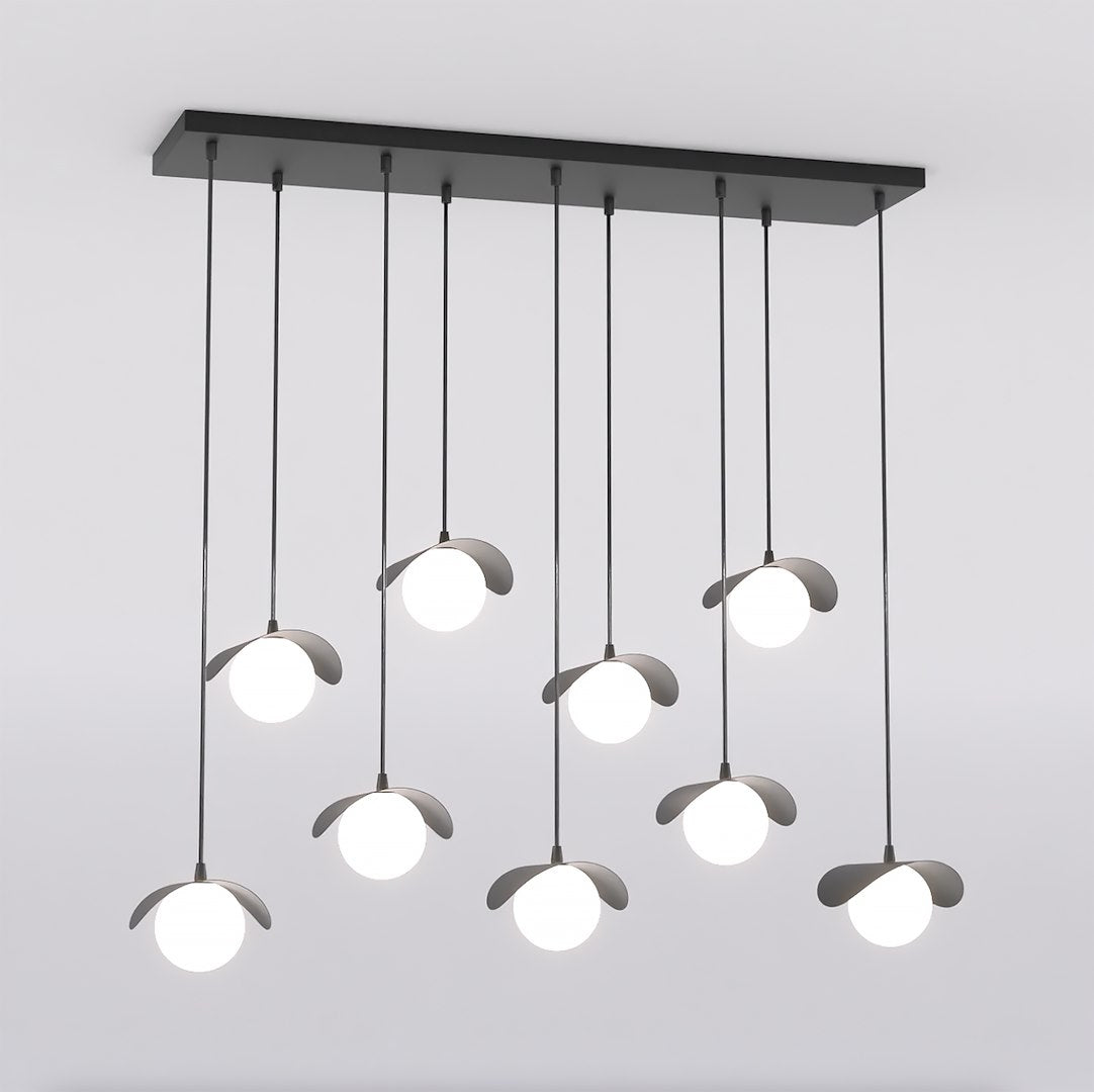 Ritual 9-light black pendant lamp