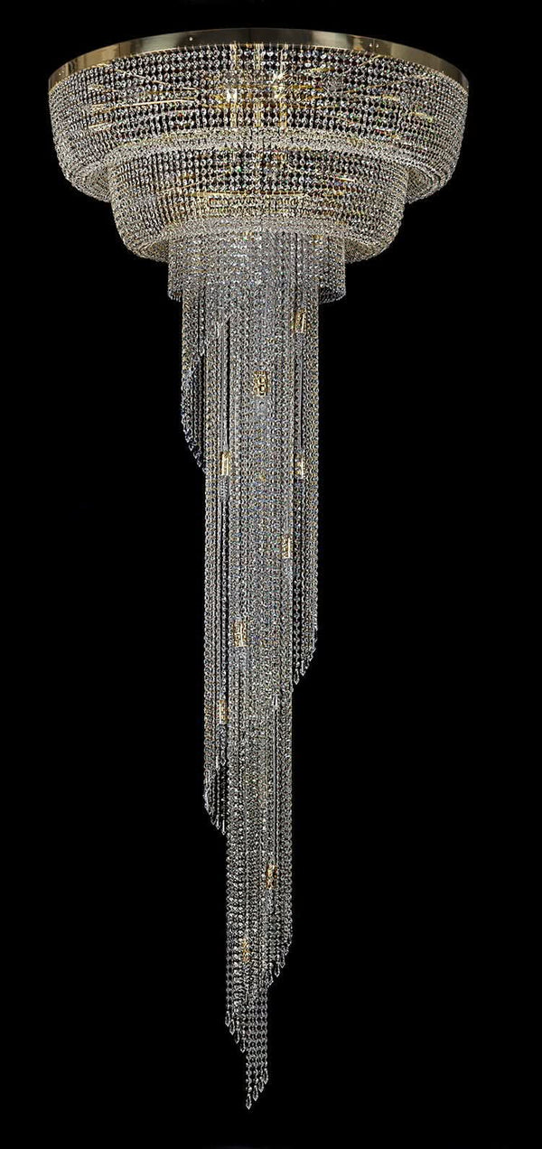 L431CLN spiral crystal pendant light