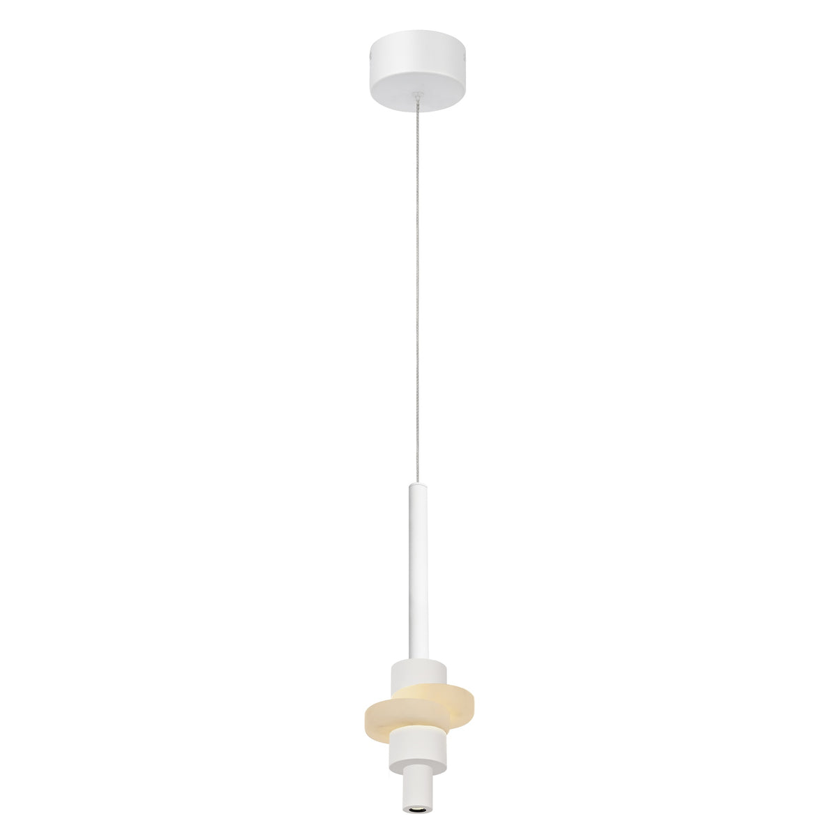 Suspension LED Betty, albâtre
