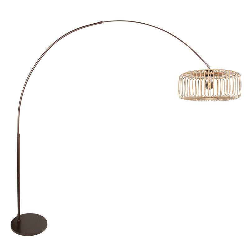 Breeza-Beache brown floor lamp