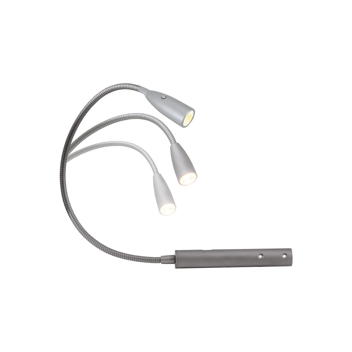 Applique murale LED Berta en métal, argent