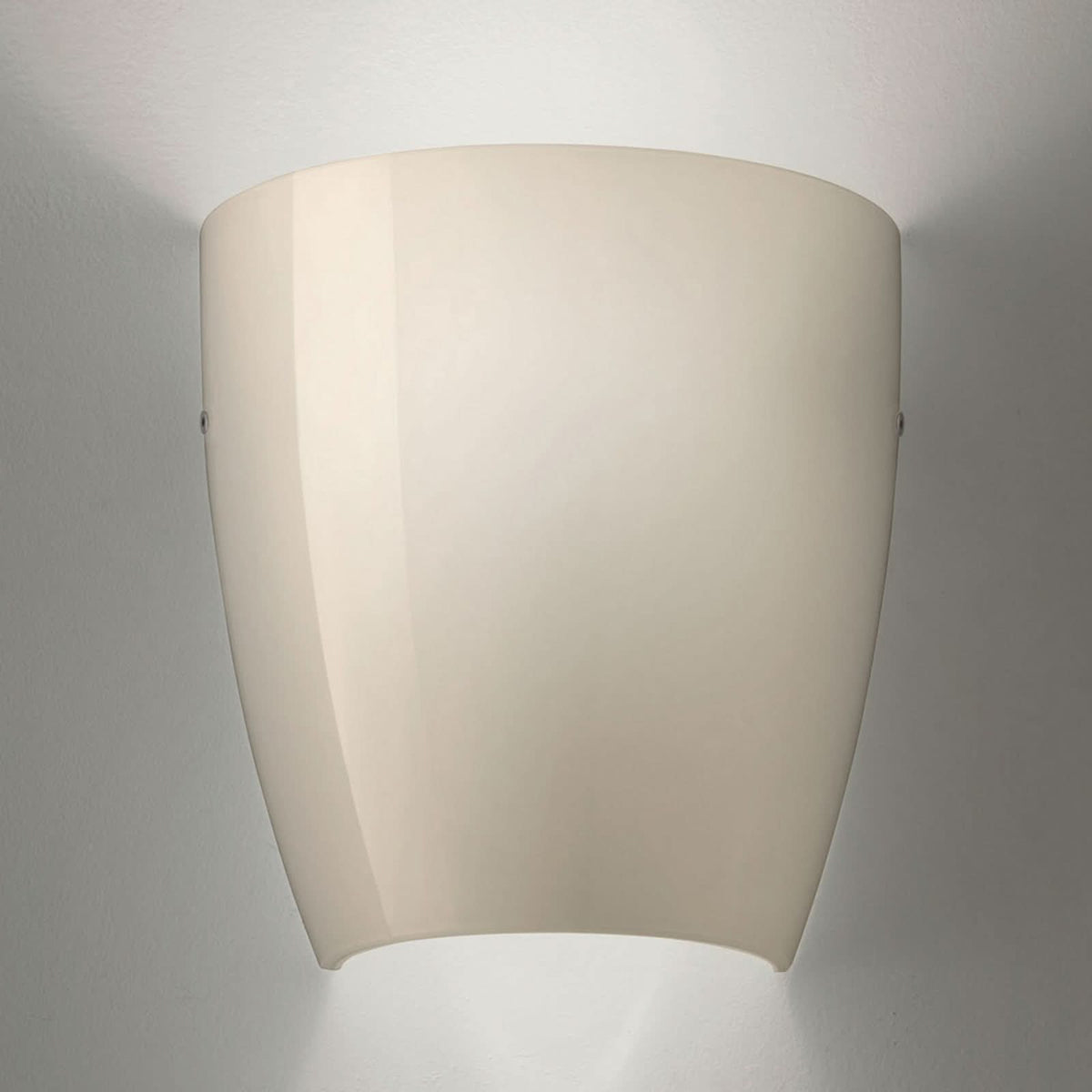 Applique murale Dafne en verre, gris et transparent, hauteur 24 cm