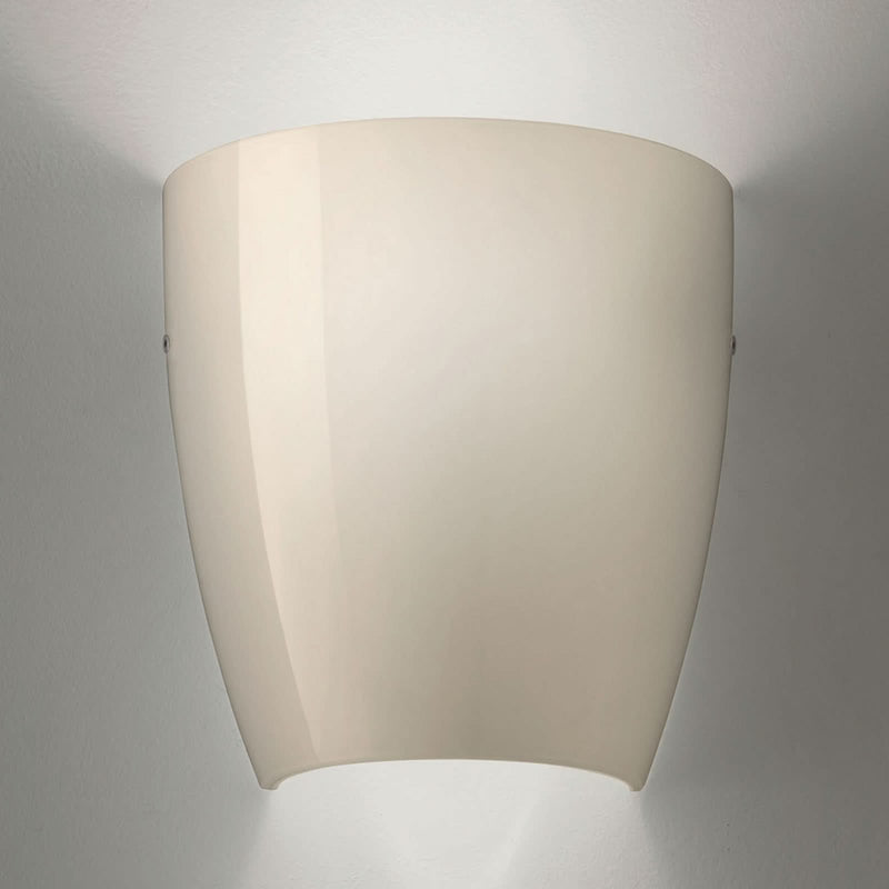 Applique murale Dafne en verre, gris et transparent, hauteur 24 cm