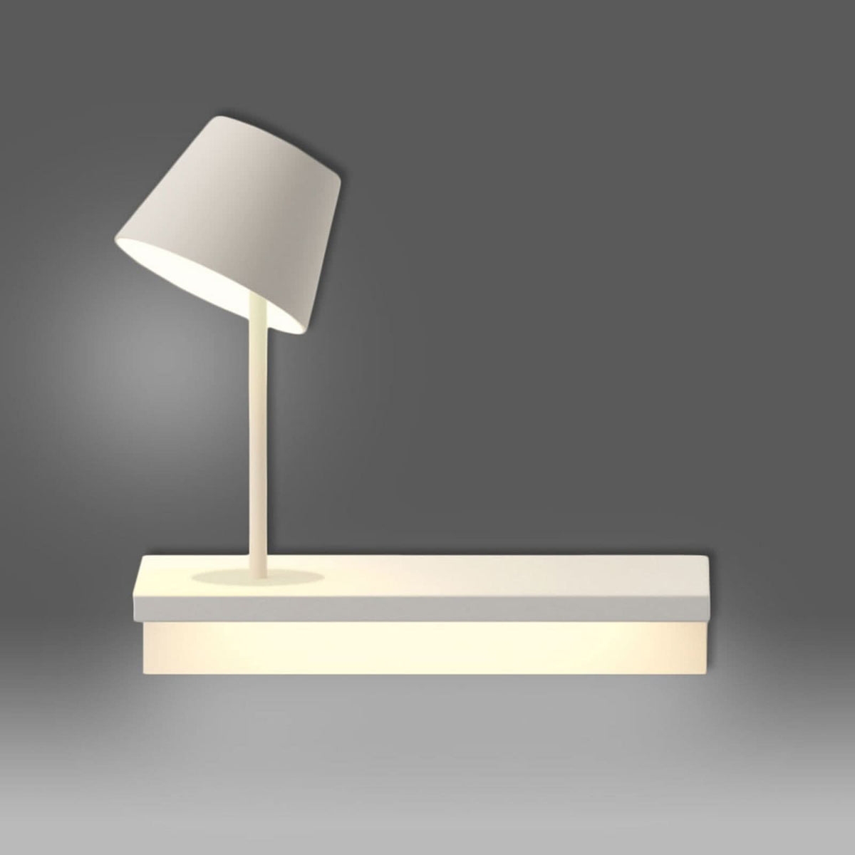 Applique murale LED Suite 29, blanc mat, hauteur 29 cm