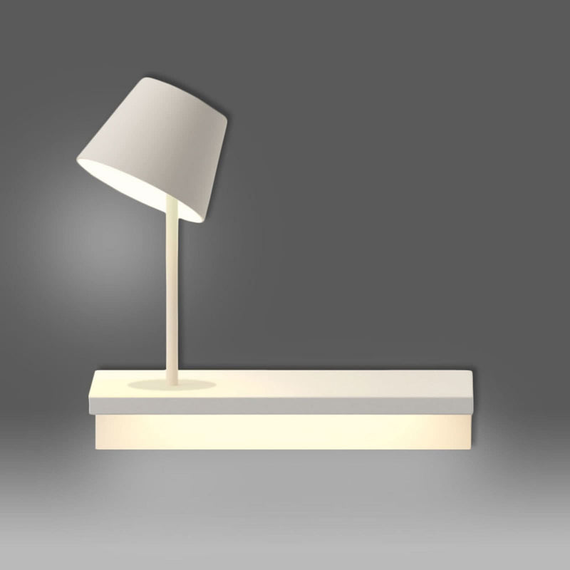 Applique murale LED Suite 29, blanc mat, hauteur 29 cm