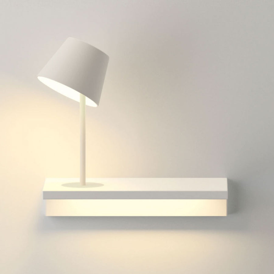 Applique murale LED Suite 29, blanc mat, hauteur 29 cm