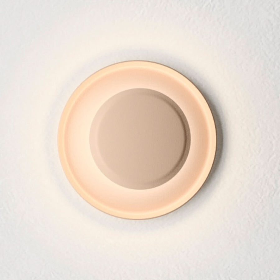 Applique murale LED Top en aluminium, rose, Ø 17 cm