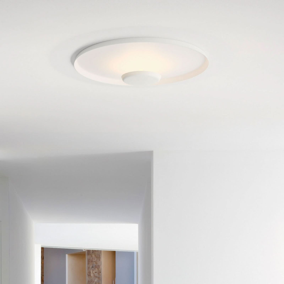 Applique murale LED Top en aluminium, blanc, Ø 60 cm