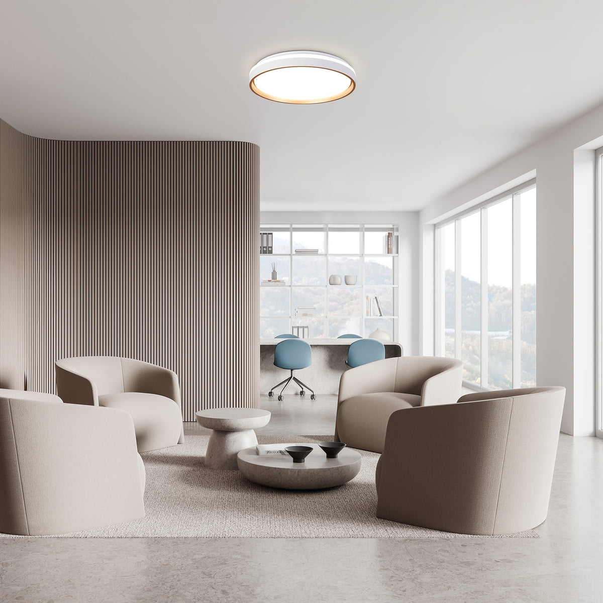 Plafonnier LED Verona II avec télécommande, Ø 50 cm