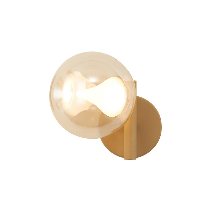 Applique murale LED Andromeda dorée