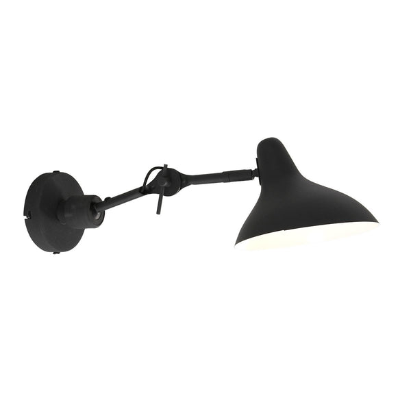 Kasket black wall lamp