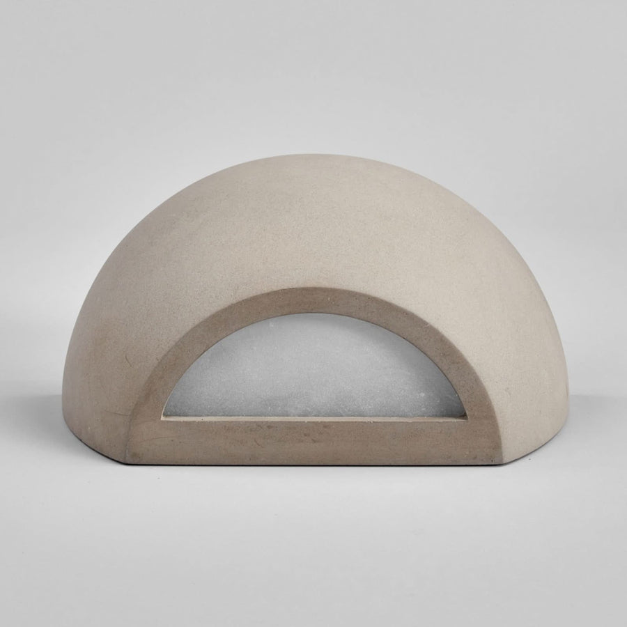 Applique murale Élégante Renata en béton, gris, hauteur 9,5 cm