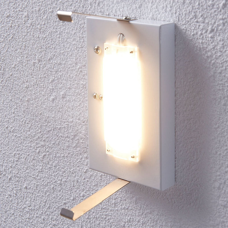 Applique murale LED Helmi en verre, transparent satiné, hauteur 21 cm