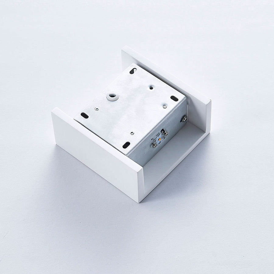 Applique murale LED Anneke en plâtre, blanc, hauteur 12,5 cm