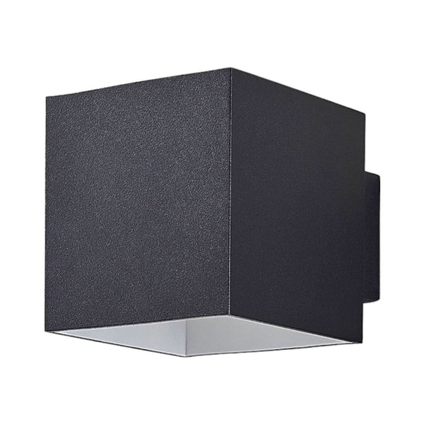 Applique murale Zuzana en métal, noir, hauteur 10 cm