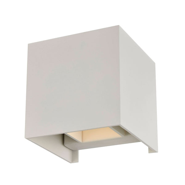 Applique murale Zuzana en aluminium, blanc, hauteur 9,7 cm, 8 W, largeur 9,7 cm