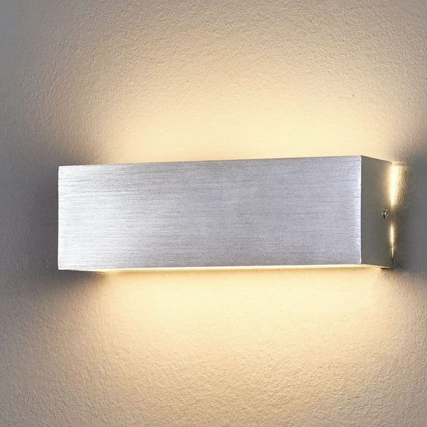 Applique murale LED Ranik en verre, hauteur 8 cm