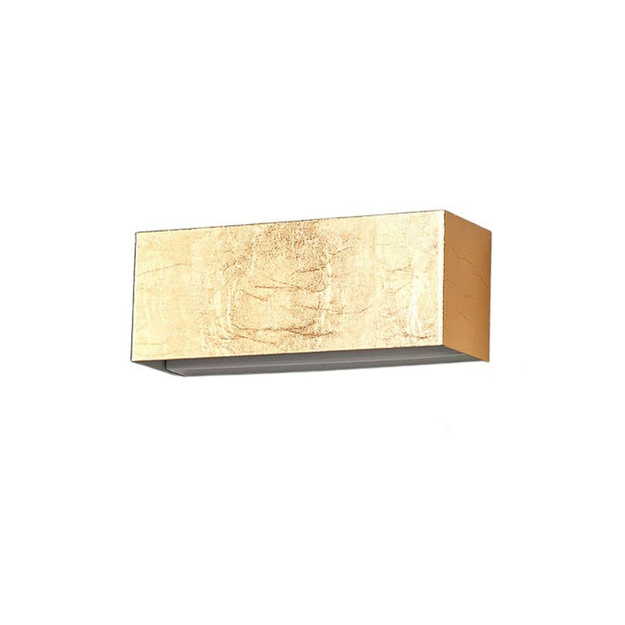 Applique murale LED Quentin en métal, doré, hauteur 9 cm, 3000 K, 10 W