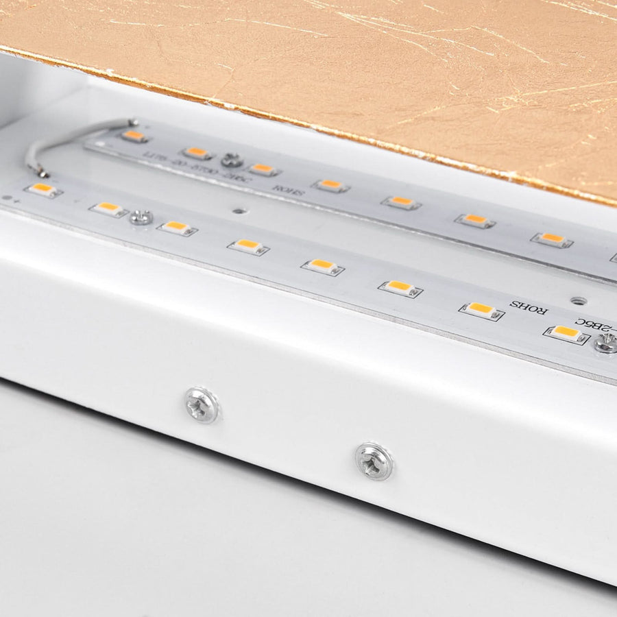 Applique murale LED Quentin en métal, doré, hauteur 9 cm, 3000 K, 10 W