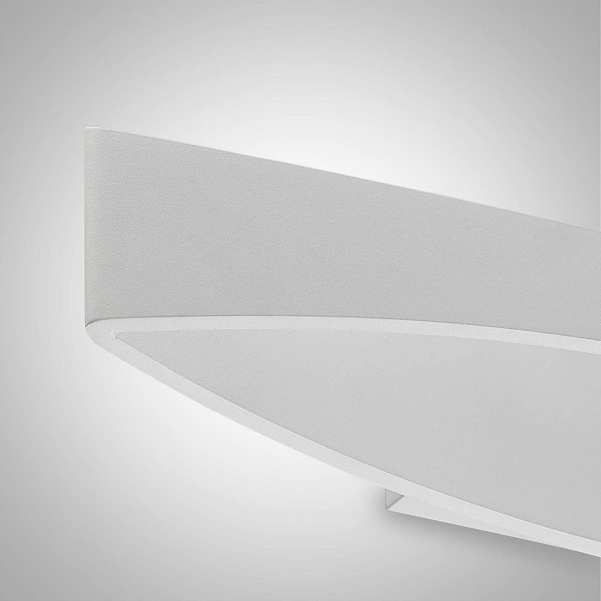 Applique murale LED Jelle en aluminium, blanc, hauteur 10 cm