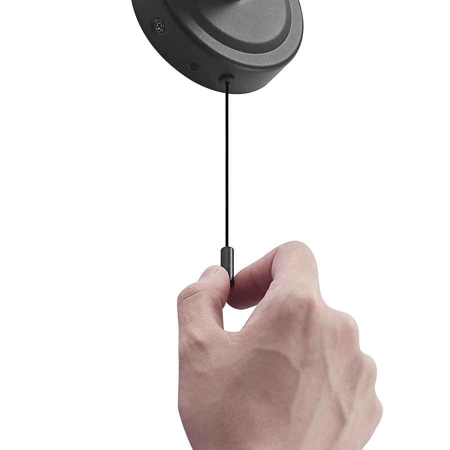Applique murale Zaniba en verre, noir mat, hauteur 17,7 cm, IP44