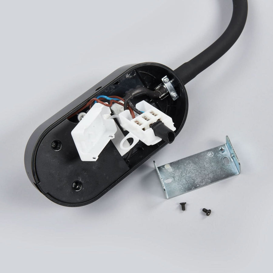 Applique murale LED Enna, noir, hauteur 33,5 cm