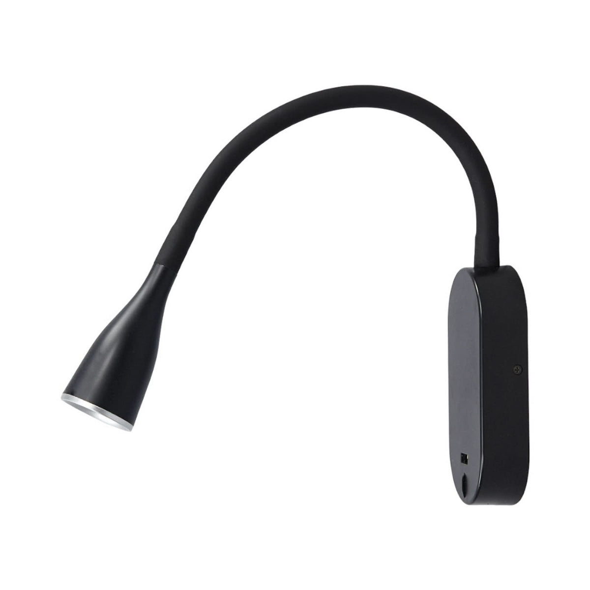 Applique murale LED Enna, noir, hauteur 33,5 cm