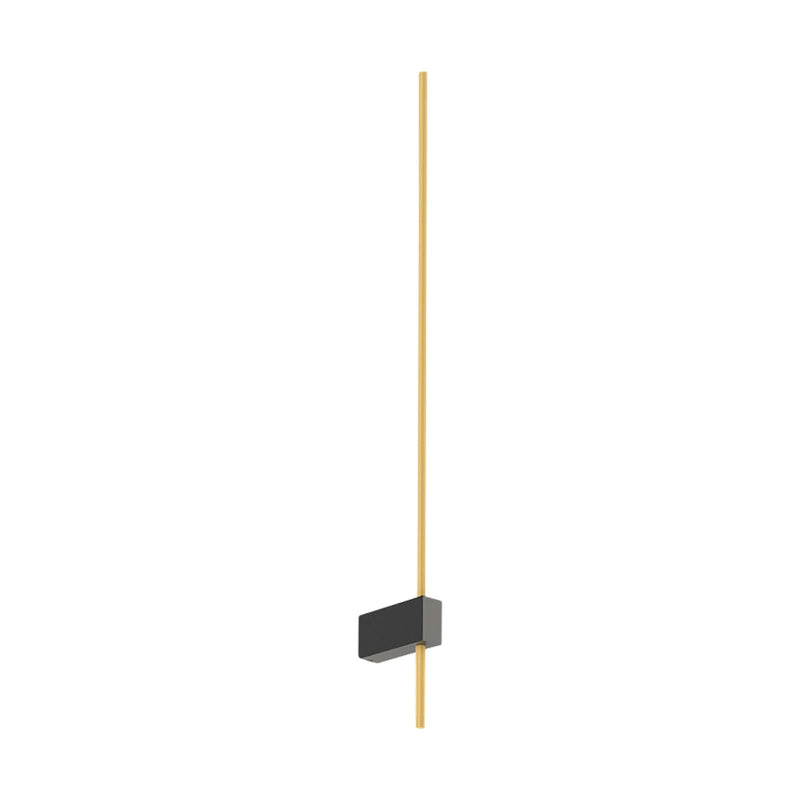 Applique murale LED Finlin 1.0 en aluminium, noir et doré, hauteur 62,3 cm