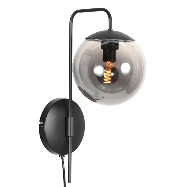 Bollique black wall lamp