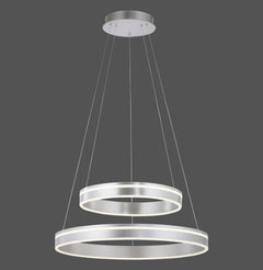 Suspension luminaire | Q-Vito Argentée H 200 cm