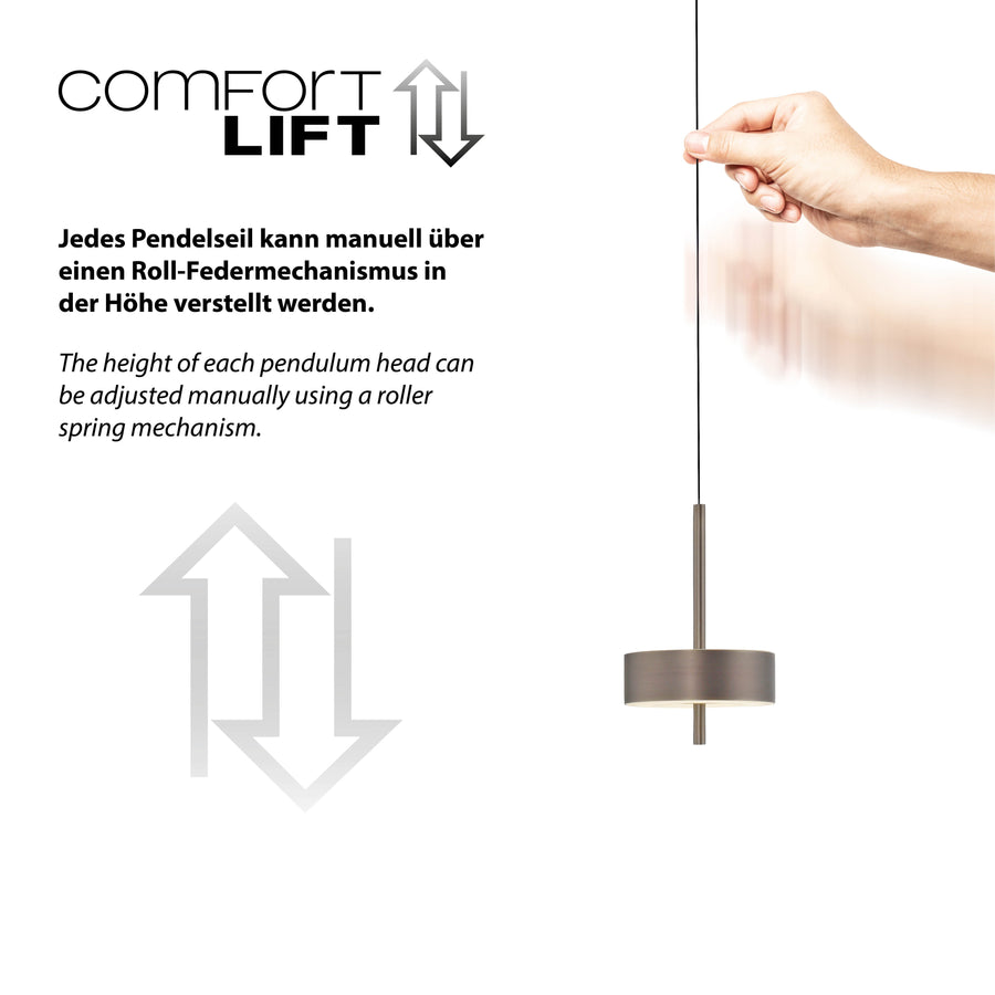 Suspension Q-Rotate marron, L 14 cm (2247-34)