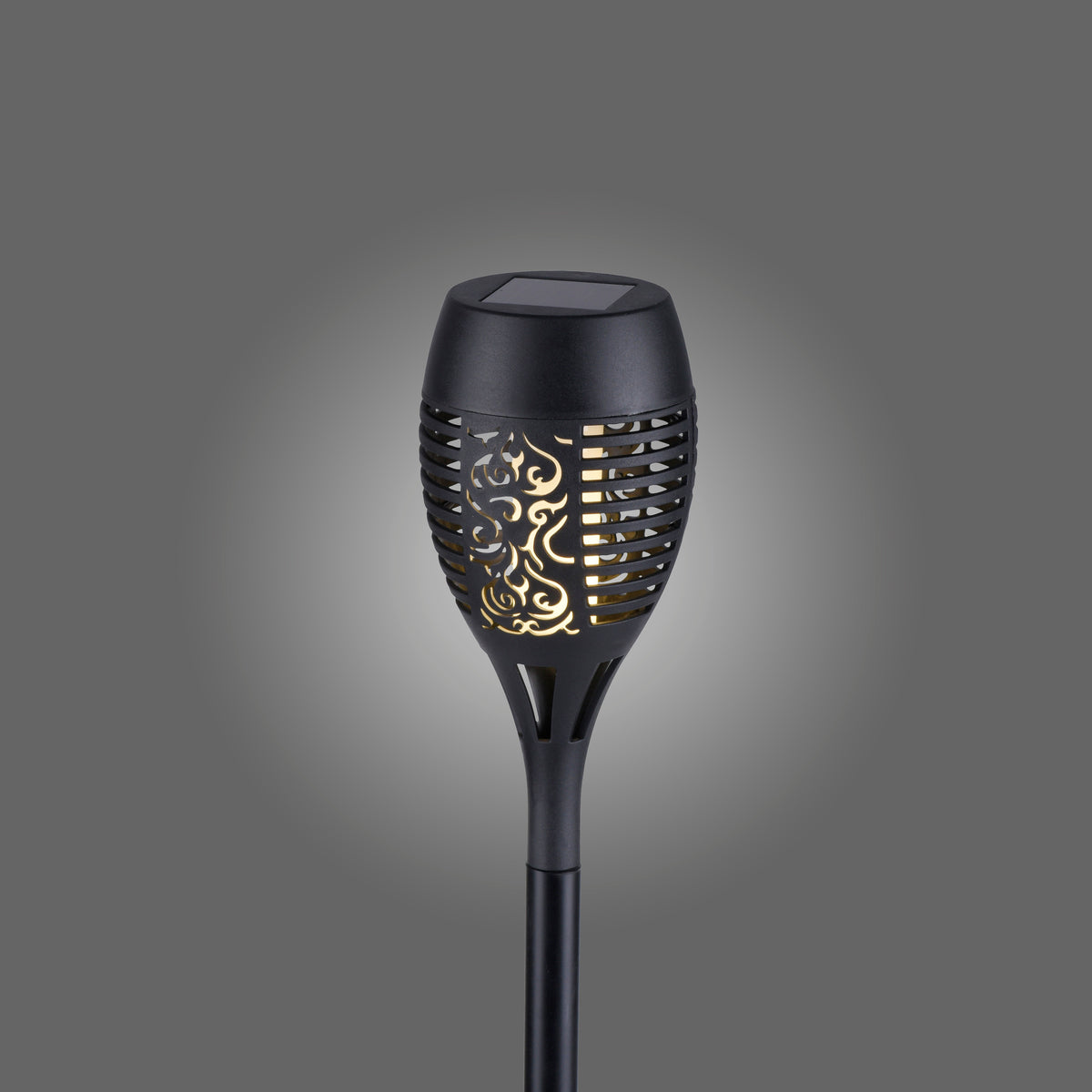 Piquet lumineux Fackel-Sol noir (19107-18)