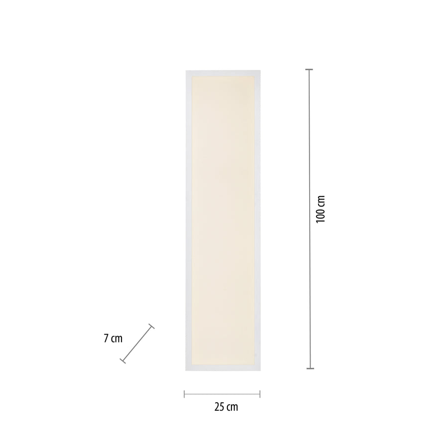Plafonnier Flat blanc, H 6,5 cm