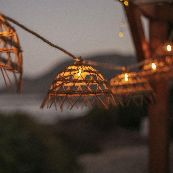 Alma decorative garland, 8 m and 10 pendants