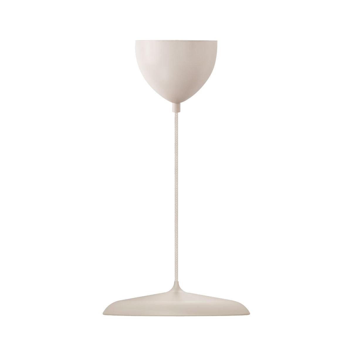 Vue d'ensemble du luminaire montrant l'abat-jour et le raccord supérieur