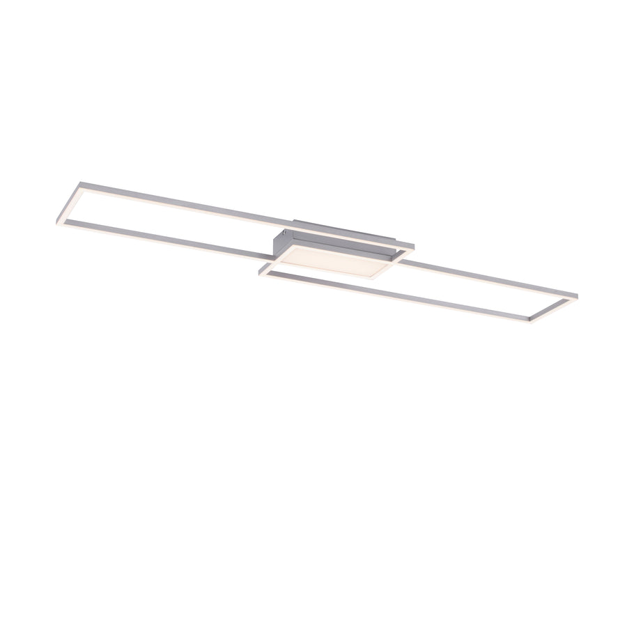 Plafonnier Asmin acier, L 25,5 cm
