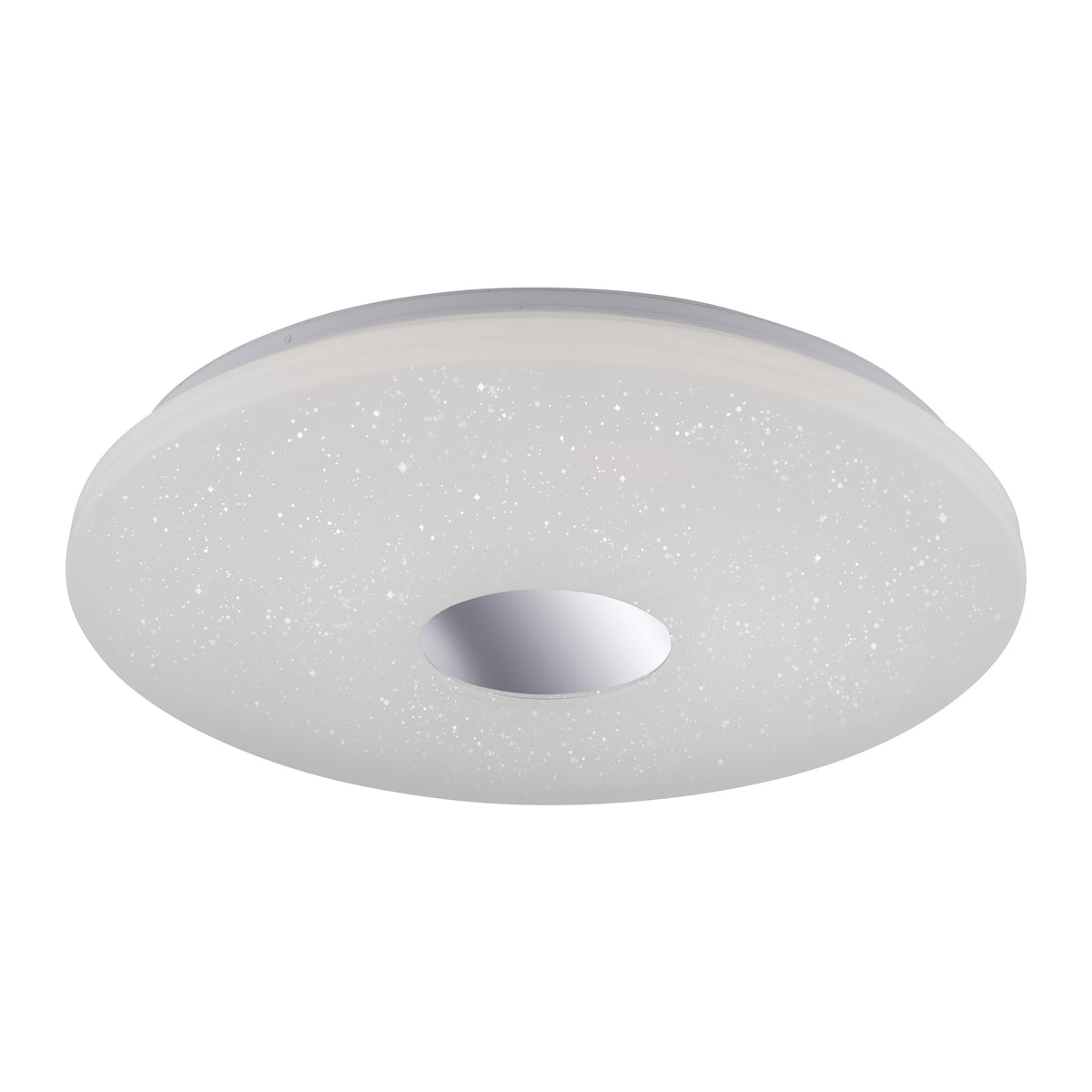 Plafonnier Lavinia chromé, L 59 cm