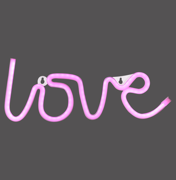 Applique murale Neon-Love rose